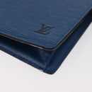 LOUIS VUITTON Epi Trousse Toilette15 Etui Blauw LV Auth 182832-14
