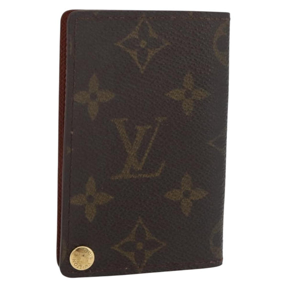 LOUIS VUITTON Monogram Porto Cartes Crdit Pression Card Case M60937 Auth 182835