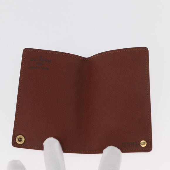 LOUIS VUITTON Monogram Porto Cartes Crdit Pression Card Case M60937 Auth 182835