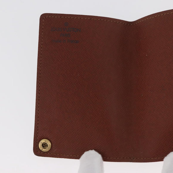 LOUIS VUITTON Monogram Porto Cartes Crdit Pression Card Case M60937 Auth 182835