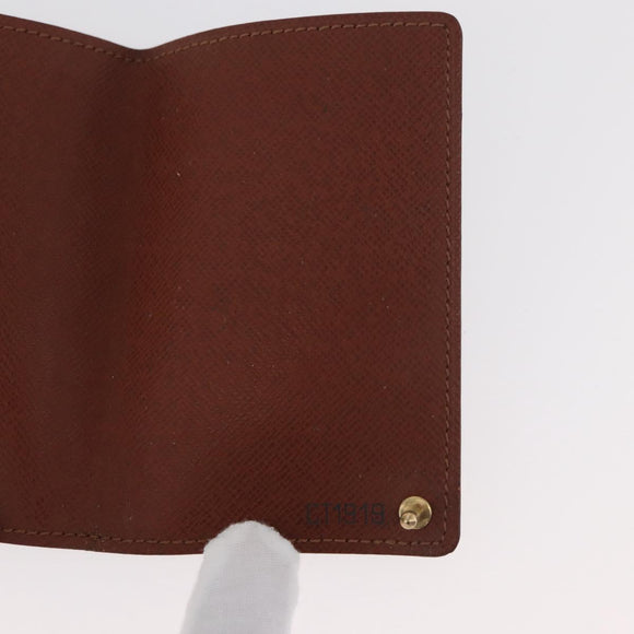 LOUIS VUITTON Monogram Porto Cartes Crdit Pression Card Case M60937 Auth 182835