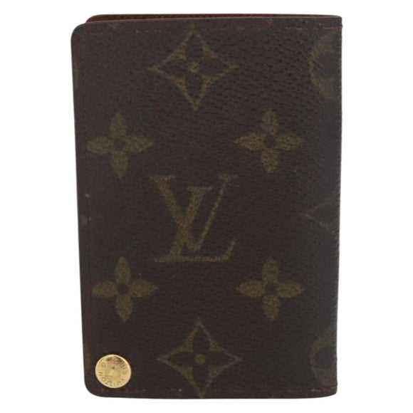 LOUIS VUITTON Monogram Porto Cartes Crdit Pression Card Case M60937 Auth 182835