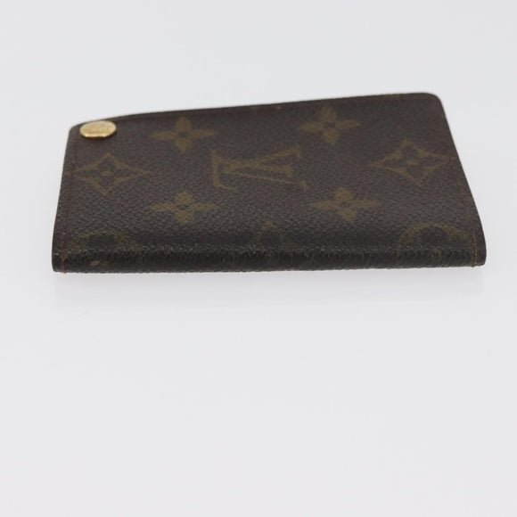 LOUIS VUITTON Monogram Porto Cartes Crdit Pression Card Case M60937 Auth 182835