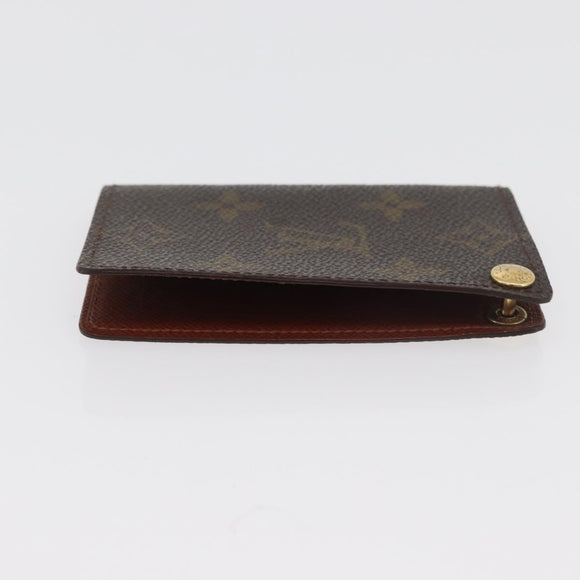 LOUIS VUITTON Monogram Porto Cartes Crdit Pression Card Case M60937 Auth 182835