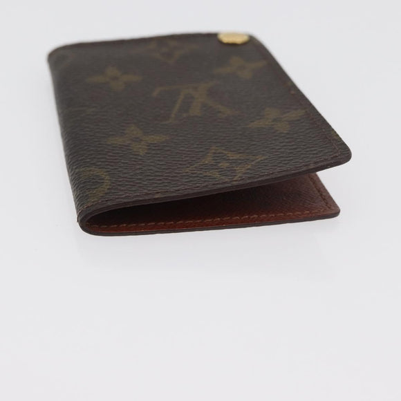 LOUIS VUITTON Monogram Porto Cartes Crdit Pression Card Case M60937 Auth 182835