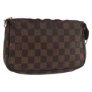 LOUIS VUITTON Damier Ebene Pochette Accessoires Pouch N41206 LV Auth 182838-1