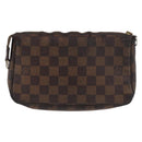 LOUIS VUITTON Damier Ebene Pochette Accessoires Pouch N41206 LV Auth 182838-2