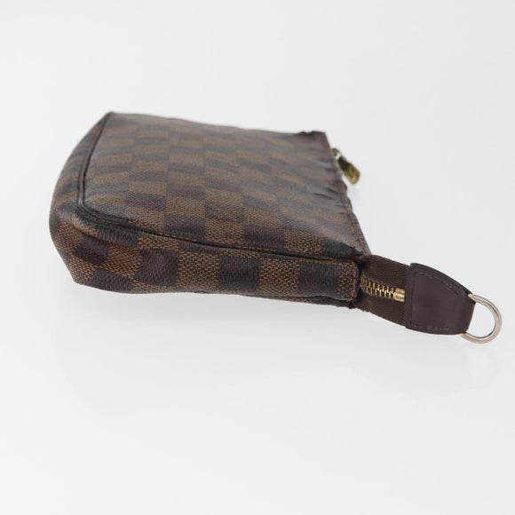 LOUIS VUITTON Damier Ebene Pochette Accessoires Pouch N41206 LV Auth 182838
