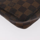 LOUIS VUITTON Damier Ebene Pochette Accessoires Pouch N41206 LV Auth 182838-8