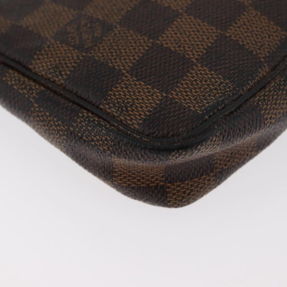 LOUIS VUITTON Damier Ebene Pochette Accessoires Pouch N41206 LV Auth 182838