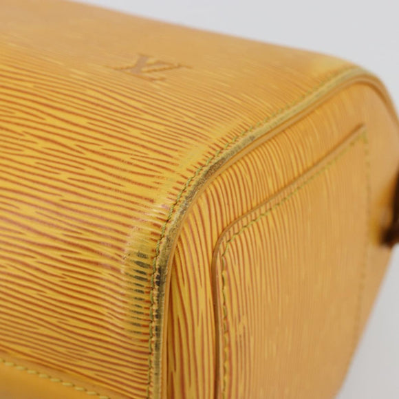LOUIS VUITTON Epi Speedy 25 Hand Bag Tassili Yellow M43019 LV Auth 182845