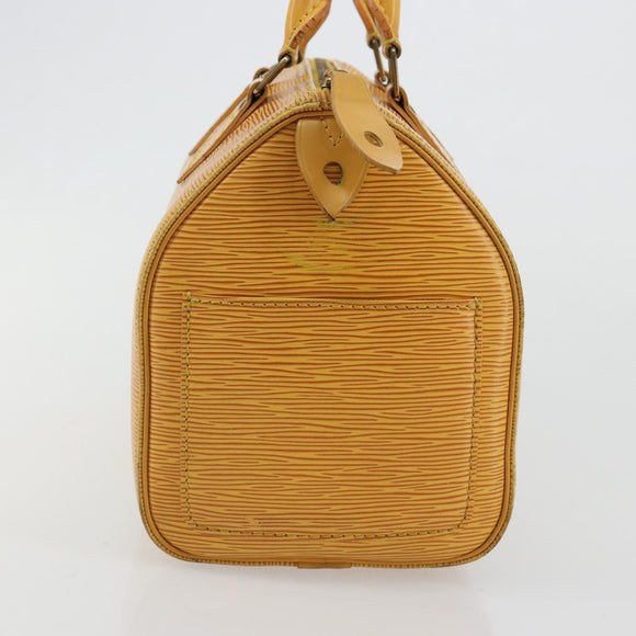 LOUIS VUITTON Epi Speedy 25 Hand Bag Tassili Yellow M43019 LV Auth 182845