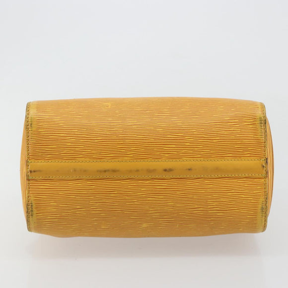 LOUIS VUITTON Epi Speedy 25 Hand Bag Tassili Yellow M43019 LV Auth 182845