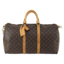 LOUIS VUITTON Monogram Keepall Bandouliere 50 Boston Tasche M41416 LV Auth 182846-2