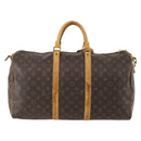 LOUIS VUITTON Monogram Keepall Bandouliere 50 Boston Tasche M41416 LV Auth 182846-3