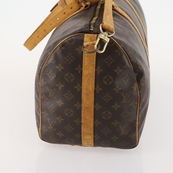 LOUIS VUITTON Monogram Keepall Bandouliere 50 Boston Tasche M41416 LV Auth 182846