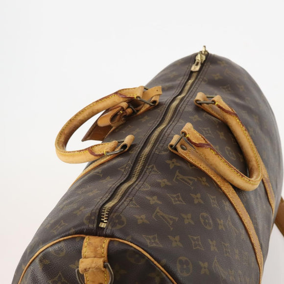 LOUIS VUITTON Monogram Keepall Bandouliere 50 Boston Tasche M41416 LV Auth 182846