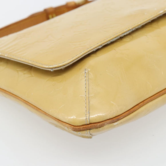 LOUIS VUITTON Monogram Vernis Thompson Street Tas Beige M91301 LV Auth 182856