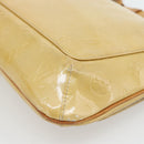LOUIS VUITTON Monogram Vernis Thompson Street Tas Beige M91301 LV Auth 182856-16