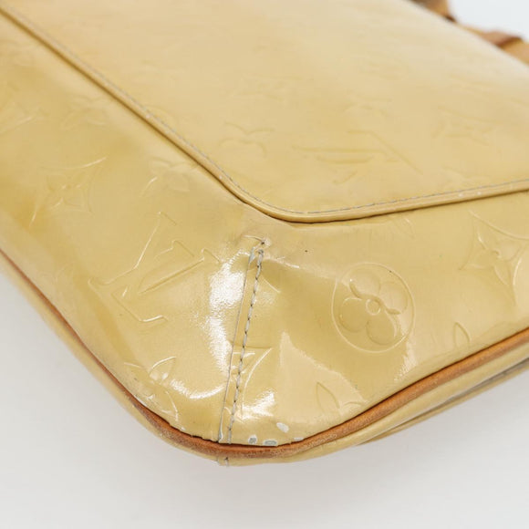 LOUIS VUITTON Monogram Vernis Thompson Street Tas Beige M91301 LV Auth 182856