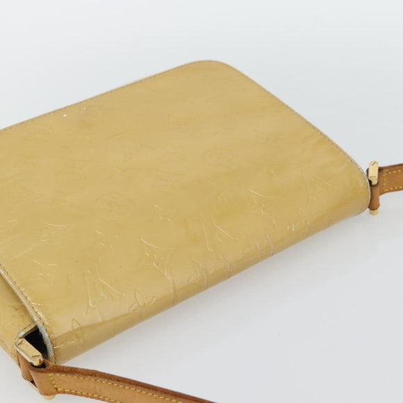 LOUIS VUITTON Monogram Vernis Thompson Street Tas Beige M91301 LV Auth 182856