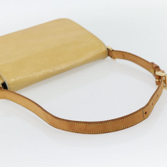 LOUIS VUITTON Monogram Vernis Thompson Street Tas Beige M91301 LV Auth 182856