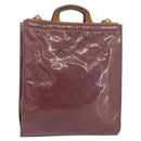 LOUIS VUITTON Monogram Vernis Stanton Tote Bag Purple Viole M91079 Auth 182857-1