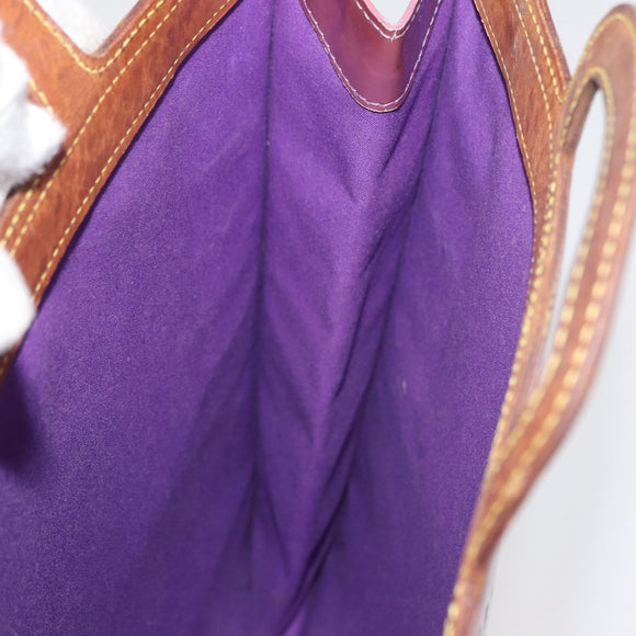LOUIS VUITTON Monogram Vernis Stanton Tote Bag Purple Viole M91079 Auth 182857