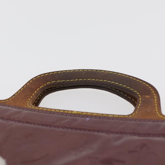 LOUIS VUITTON Monogram Vernis Stanton Tote Bag Purple Viole M91079 Auth 182857