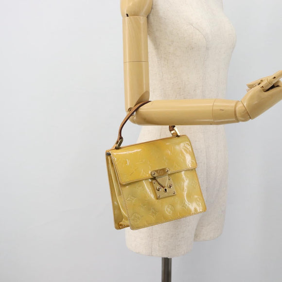 LOUIS VUITTON Monogram Vernis Spring Street Handtas Gris M91029 LV Auth 182858