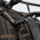FENDI Zucca Canvas Mamma Baguette Hand Bag Brown Black Auth 182861A-14