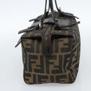 FENDI Zucca Canvas Mamma Baguette Hand Bag Brown Black Auth 182861A-5