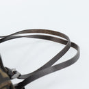 FENDI Zucca Canvas Mamma Baguette Hand Bag Brown Black Auth 182861A-8
