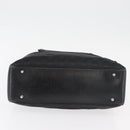 GUCCI GG Canvas Bamboo Handtas Zwart 112526 Auth 182862-10