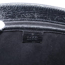 GUCCI GG Canvas Bamboo Handtas Zwart 112526 Auth 182862-15