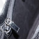 GUCCI GG Canvas Bamboo Handtas Zwart 112526 Auth 182862-22