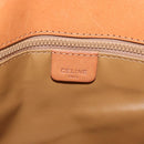 CELINE Macadam Canvas Shoulder Bag PVC Leather Brown Gold Auth 182863-18