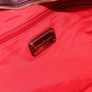 Salvatore Ferragamo Gancini Tote Bag Canvas Goud Bordeaux Auth 182865-18