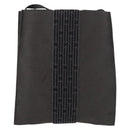 HERMES Her Line Pochette Schoudertas Canvas Grijs Auth 182866-3