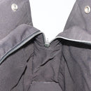HERMES Her Line MM Handtasche Canvas Grau Silber Auth 182867-19
