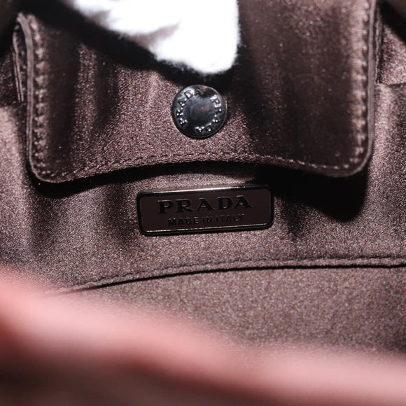 PRADA Handtas Nylon Roze Zilver Origineel 182868A