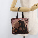 PRADA Handtas Nylon Roze Zilver Origineel 182868A-22
