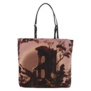 PRADA Handtas Nylon Roze Zilver Origineel 182868A-2