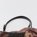 PRADA Handtas Nylon Roze Zilver Origineel 182868A-8