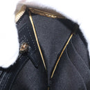 CHANEL COCO Mark Clutch Bag Calf Skin Gold CC Auth 182873SAM-19
