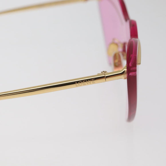 LOEWE Sunglasses metal Gold Tone Auth 182875M