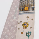 LOUIS VUITTON Monogram Vivienne Bando BB Scarf Silk Pink M77933 LV Auth 182876A-11