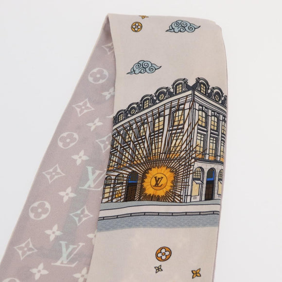 LOUIS VUITTON Monogram Vivienne Bando BB Scarf Silk Pink M77933 LV Auth 182876A
