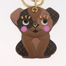 LOUIS VUITTON Monogram Porte Cles LV Puppy Charm Brown M80242 LV Auth 182879SAM-3