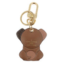 LOUIS VUITTON Monogram Porte Cles LV Puppy Charm Brown M80242 LV Auth 182879SAM-5